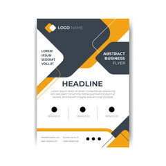 Corporate business flyer design and digital marketing agency brochure cover template with photo Free Vector