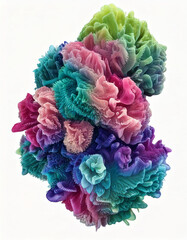 surreal sculpture, abstract organic form, intricate structure, biomorphic design, fantastical shape, 3D art object, generative design, fluid formations, imaginative artwork, conceptual sculpture