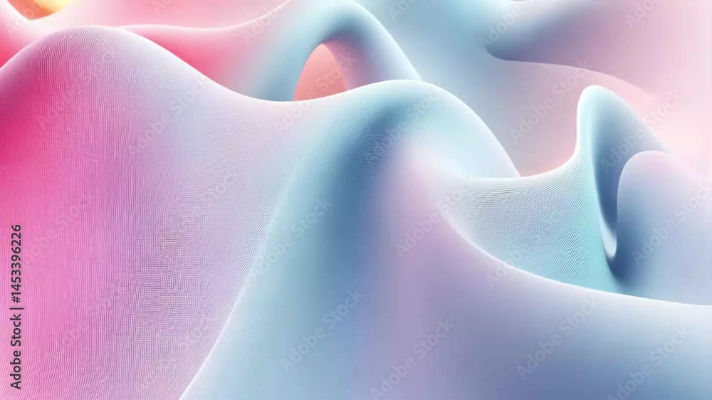 Leinwandbilder Soft wavy abstract background revealing gentle shifts in color and texture for creative design applications, abstract wavy soft color background