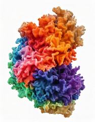 surreal sculpture, abstract organic form, intricate structure, biomorphic design, fantastical shape, 3D art object, generative design, fluid formations, imaginative artwork, conceptual sculpture