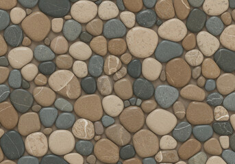 Close-up of textured stone floor.
