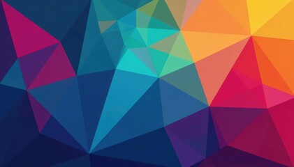Geometric shapes, vibrant colors, modern style , polygons, repeat