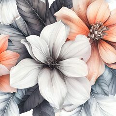 Floral bouquet watercolor design
