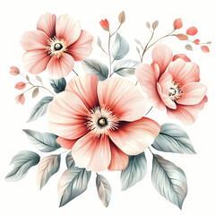 Floral arrangement soft colours