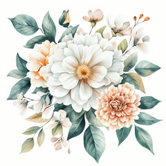 Elegant Floral Watercolor Bouquet