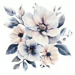 Floral blossom arrangement artwork