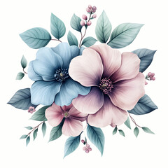Elegant floral bouquet illustration