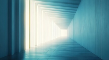 Obraz premium An abstract image with a bright blue-to-white gradient background