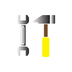 hammer and wrench