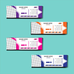 E-mail signature template design