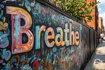 Colorful graffiti on a wall in Brooklyn captures the vibrant urban art scene of street artists in the borough.