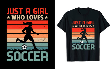 Soccer Vector t shirt design, vector illustration, Soccer design, Soccer silhouette style.
