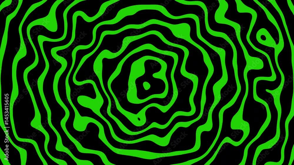Aufkleber abstract pattern with green and black waves suitable for backgrounds, textiles, and design projects 