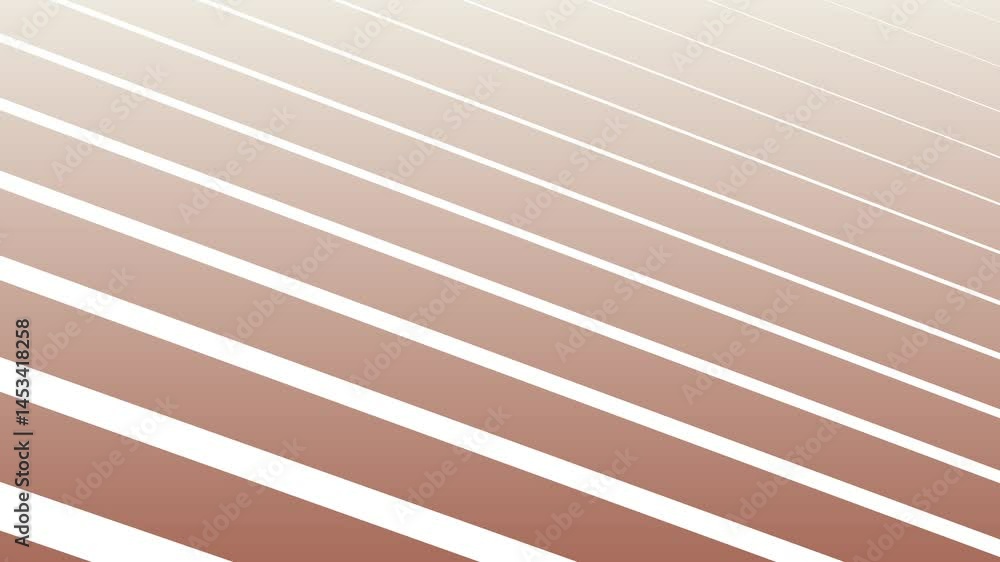 Poster animation of several diagonal lines ascending in brown gradient tones