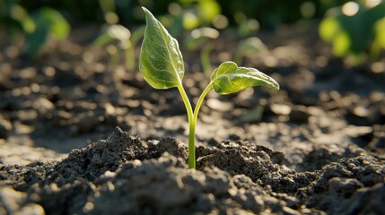 New Life Emerging: A Single Sprout in a Field of Growth