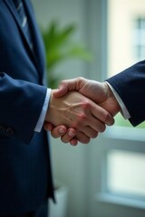 Formal handshake, doctor & executive, partnership, success, acquisition