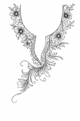 Hand  drawon design and hand drawon design love