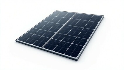 solar panels on white background