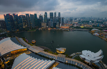 View of Marina bay at Singapore