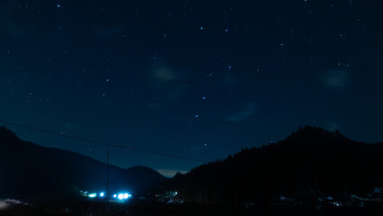 天空に架かる北斗七星