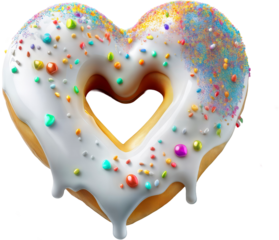 dona de corazón, dona, corazon, amor, valentín, símbolo, figura, alimento, designio, decoraciones, vacaciones, arte, pastel