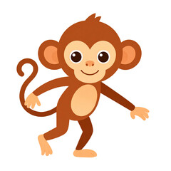 Obraz premium monkey cartoon cute