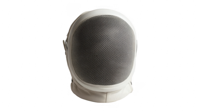 White Fencing Mask - Powered by Adobe