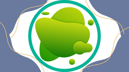 Irregular Green Border Cut Style Border