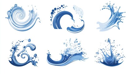 Fototapeta premium Water Splash Art Collection
