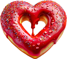 dona de corazón, dona, corazon, amor, valentín, símbolo, figura, alimento, designio, decoraciones, vacaciones, arte, pastel