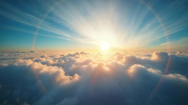 clouds sun beautiful morning sky shinning calming sky, sunset, clouds, cloud, sun, blue, nature, sunrise, light, evening, air, landscape, cloudscape, sunlight, heaven, weather, beautiful, white, color