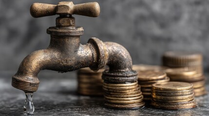 A conceptual icon representing bid side liquidity flush illustrating the clearing of weak buyers in the market