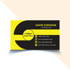 One side business card design