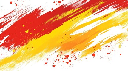 A dynamic abstract red and yellow background with brush strokes