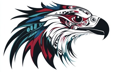Ornate Eagle Head Design