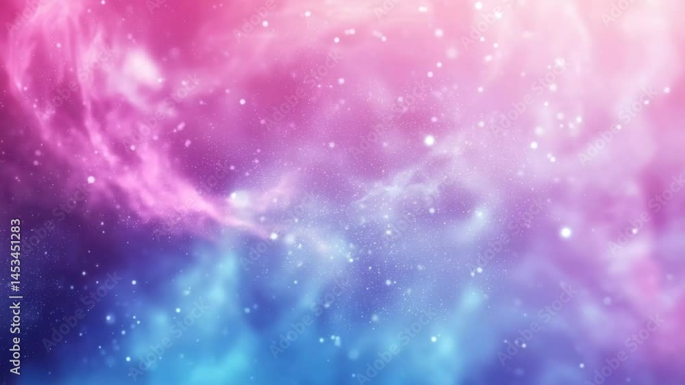 Leinwandbilder Colorful glittering particles create a magical background effect for any creative project or display, Light glittering effect particles background video