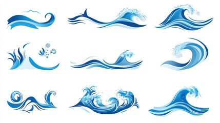 Fototapeta premium Ocean Waves Collection (2)