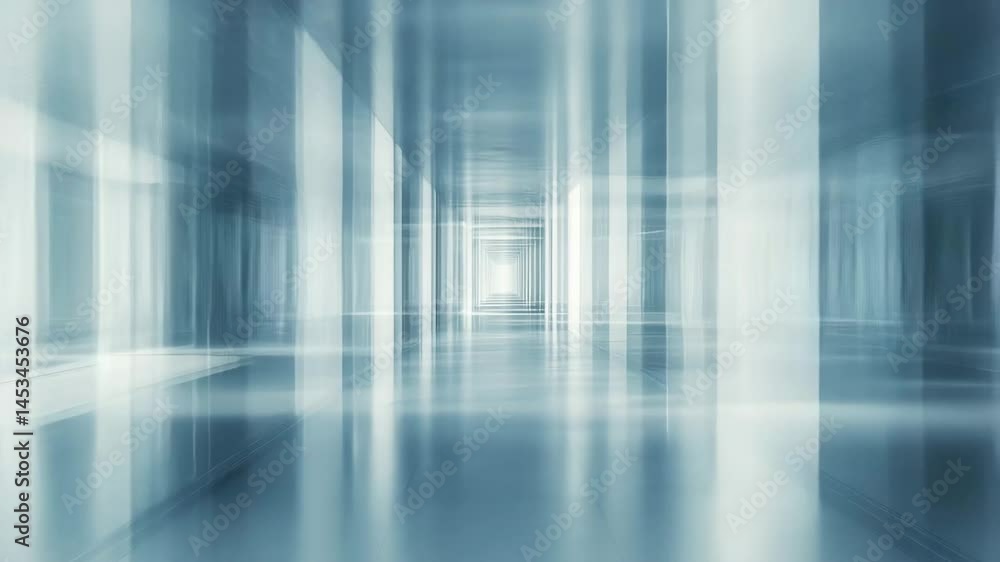 Poster Exploration of abstract digital space with luminous structures and intriguing patterns, Abstract digital space with shining structure of futuristic interior