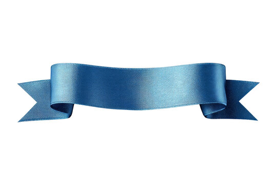 Elegant blue ribbon banner design