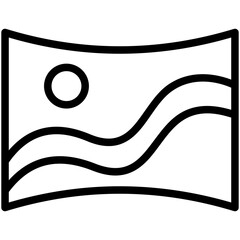 panorama line icon © muh zakaria