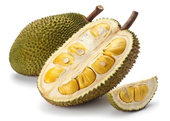 Fototapeta premium Jackfruit The Giant of Fruits isolated on white background