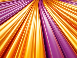 Abstract Golden and Purple Radiant Lines Converging Dynamic Background Design