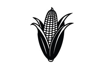 Corn vector, corn symbol, corn vector icon isolated on white background