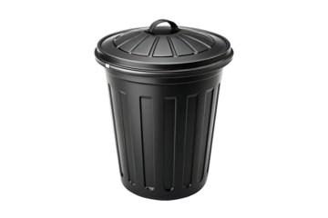 trash can isolated on white