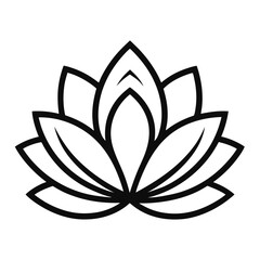 vector illustration of an abstract lotus flower.