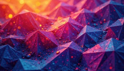 Intricate tessellated geometric shapes in vibrant hues , modern, repeatable