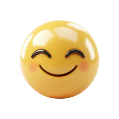 Fototapeta premium 3D Render of a Smiling Emoji