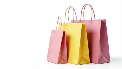 Stylish reusable fabric shopping bag isolated on white , style, shopping bags, eco-friendly