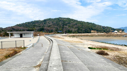 美濃ケ浜海浜公園の海辺風景