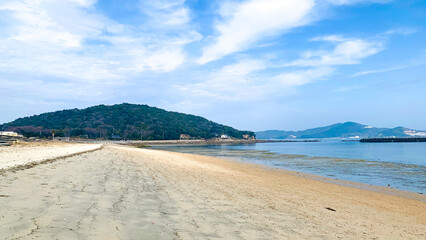 美濃ケ浜海浜公園の海辺風景